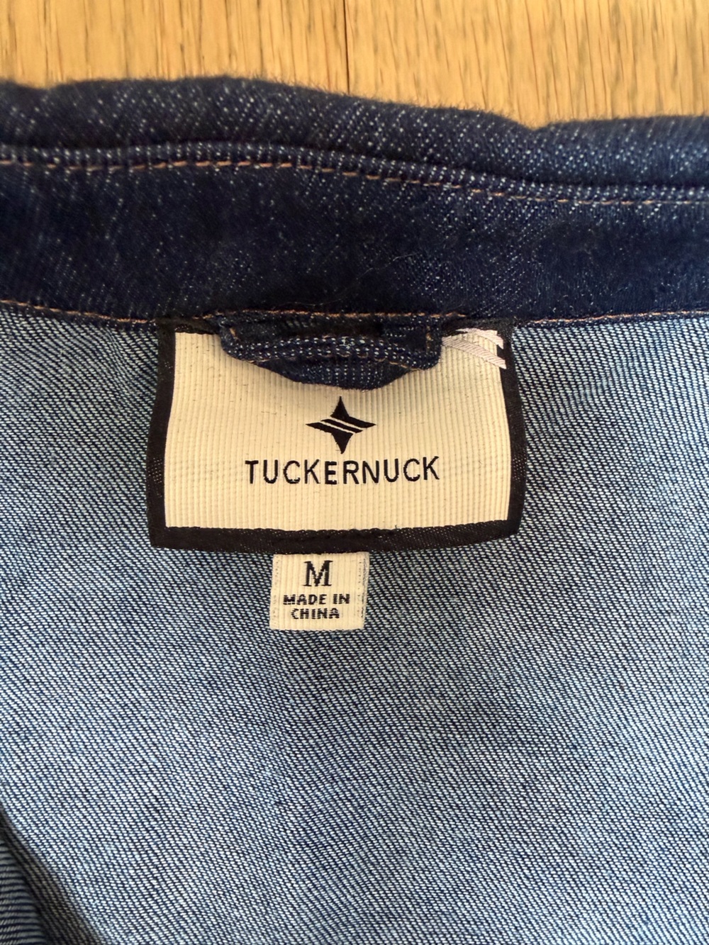 👖 Tuckernuck Dark Denim Maxi Dress - Medium 👖 Button Front & Tie Waist - Picture 2 of 16